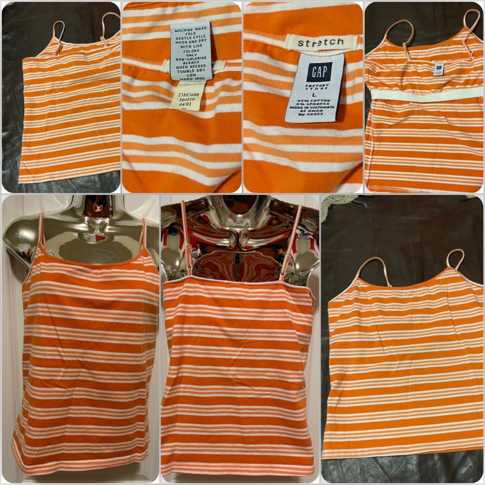 🎯SOLD‼️ Gap striped tank to-L